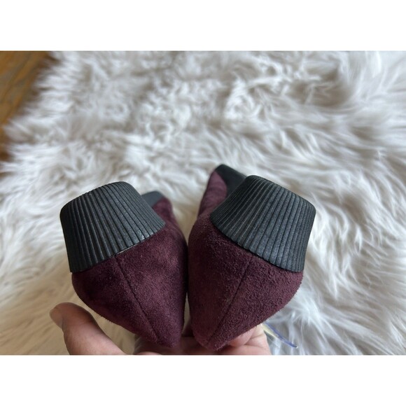 Cobbie Cuddlers Women’s 8W Wide Plum Slip On Suede Comfort Shoes NWT VTG - Picture 5 of 10